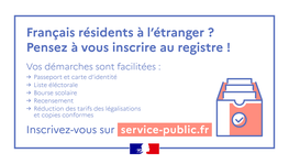 Inscrivez-vous au registre des Français de l'étranger