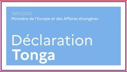 Tonga – La France est prête à répondre aux besoins urgents de la (...)